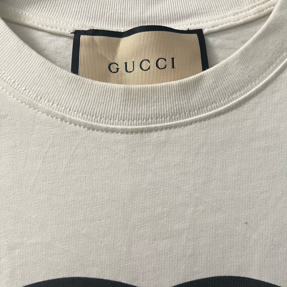 Gucci White Tee with Black Logo - Picture 11 of 11